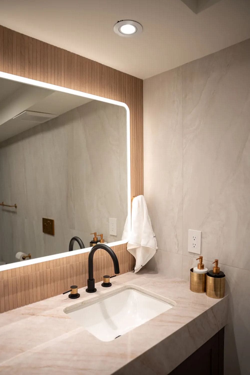 Residential condo bathroom vanity renovation